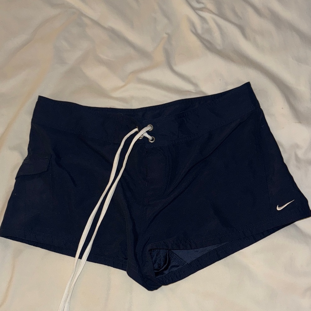 Nike Women's Navy Blue Swim Shorts